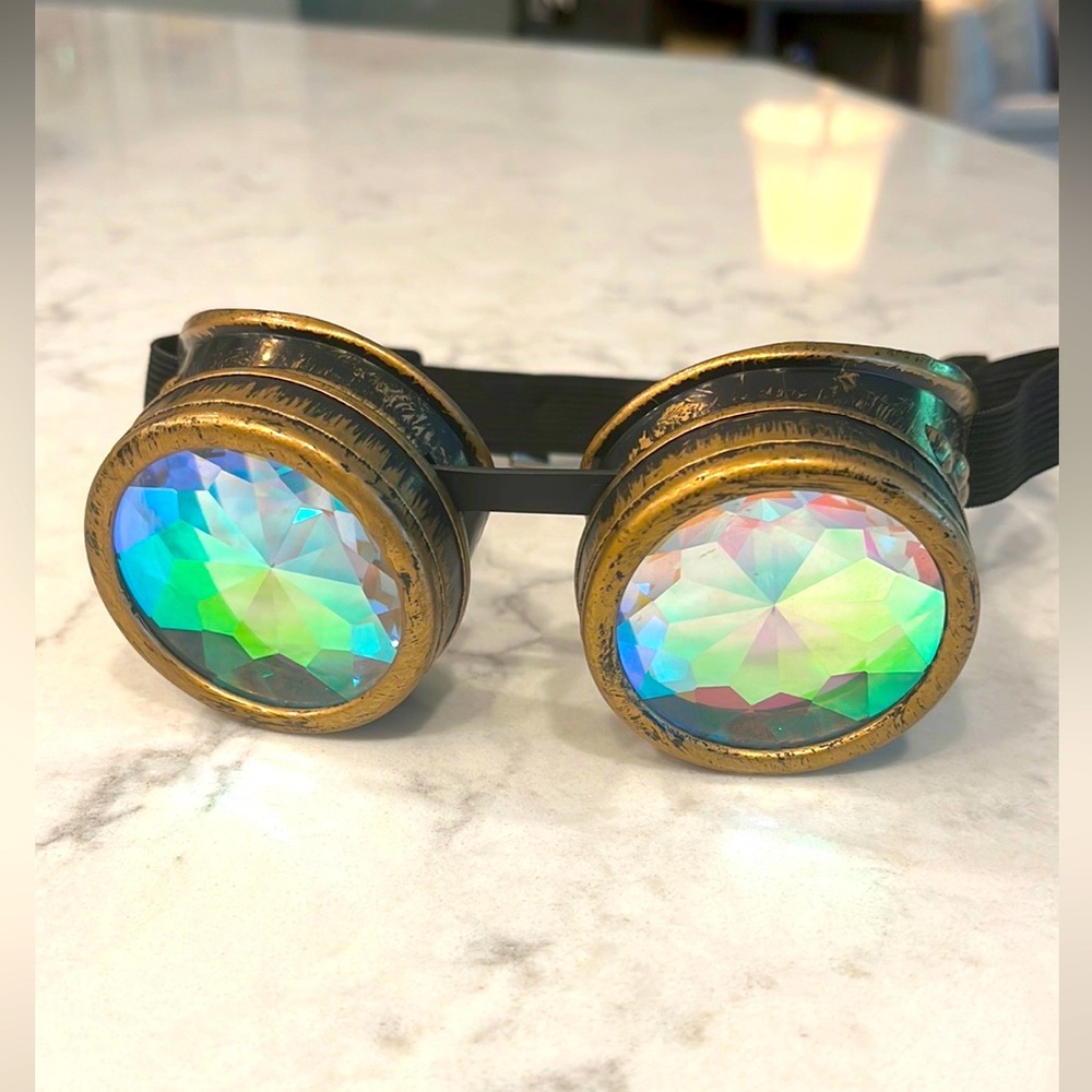 Festival style Kaleidoscope goggles